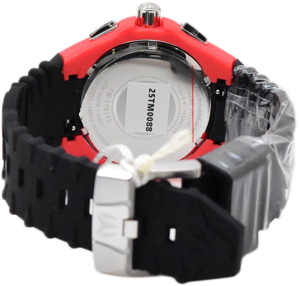TechnoMarine Cruise JellyFish Men’s 46mm Red Weave Dial Chrono Watch TM-115113