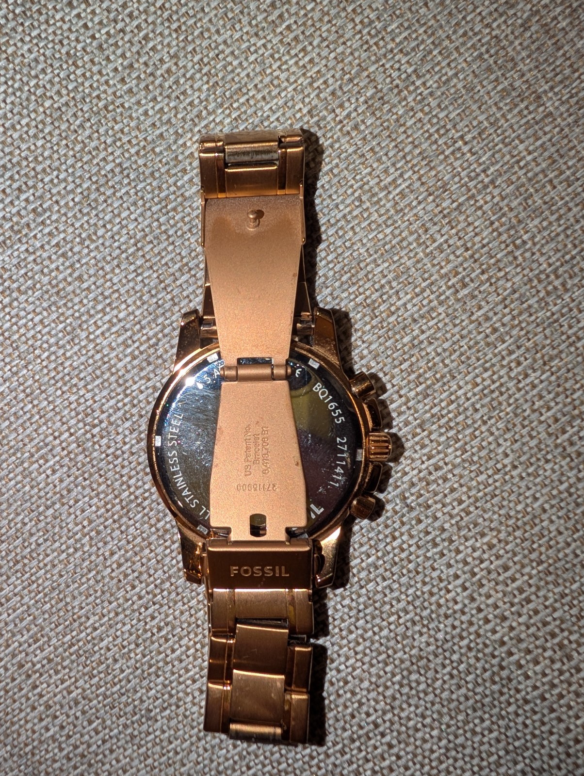 Fossil FS4645 Men’s Bronze Stainless Steel Watch excellent condition