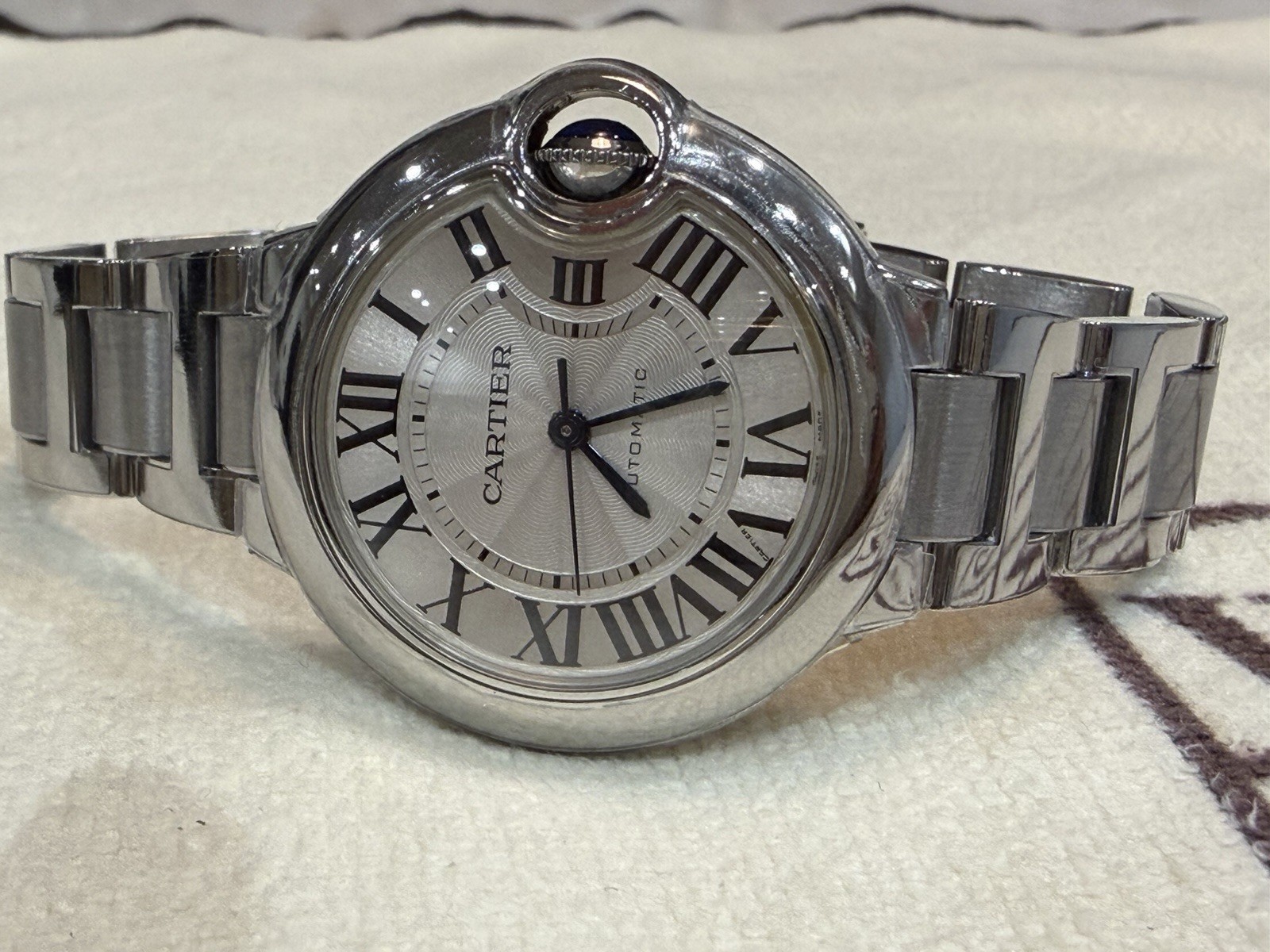 Cartier Ballon Bleu 3489 W6920071 Stainless Steel 33MM Ladies’ Automatic Watch