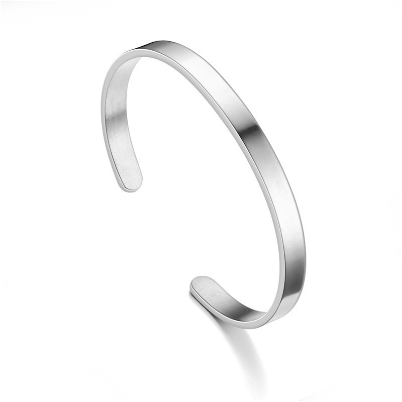Men’s Fashion Jewelry Gold Silver Or Black Cuff Stainless Steel Bracelet Hot USA