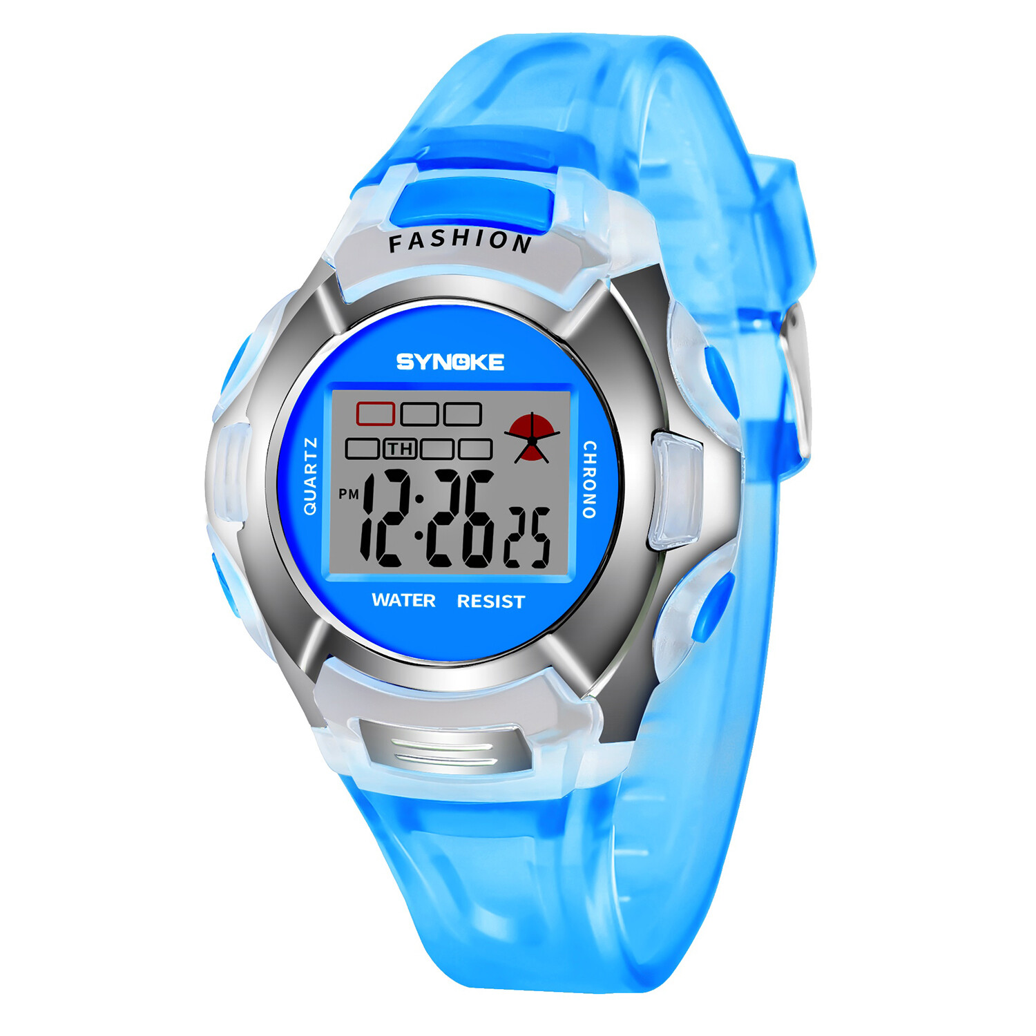 1X Child Boy Girl Xmas Gift Multifunction Sport Electronic Digital Wrist Watch