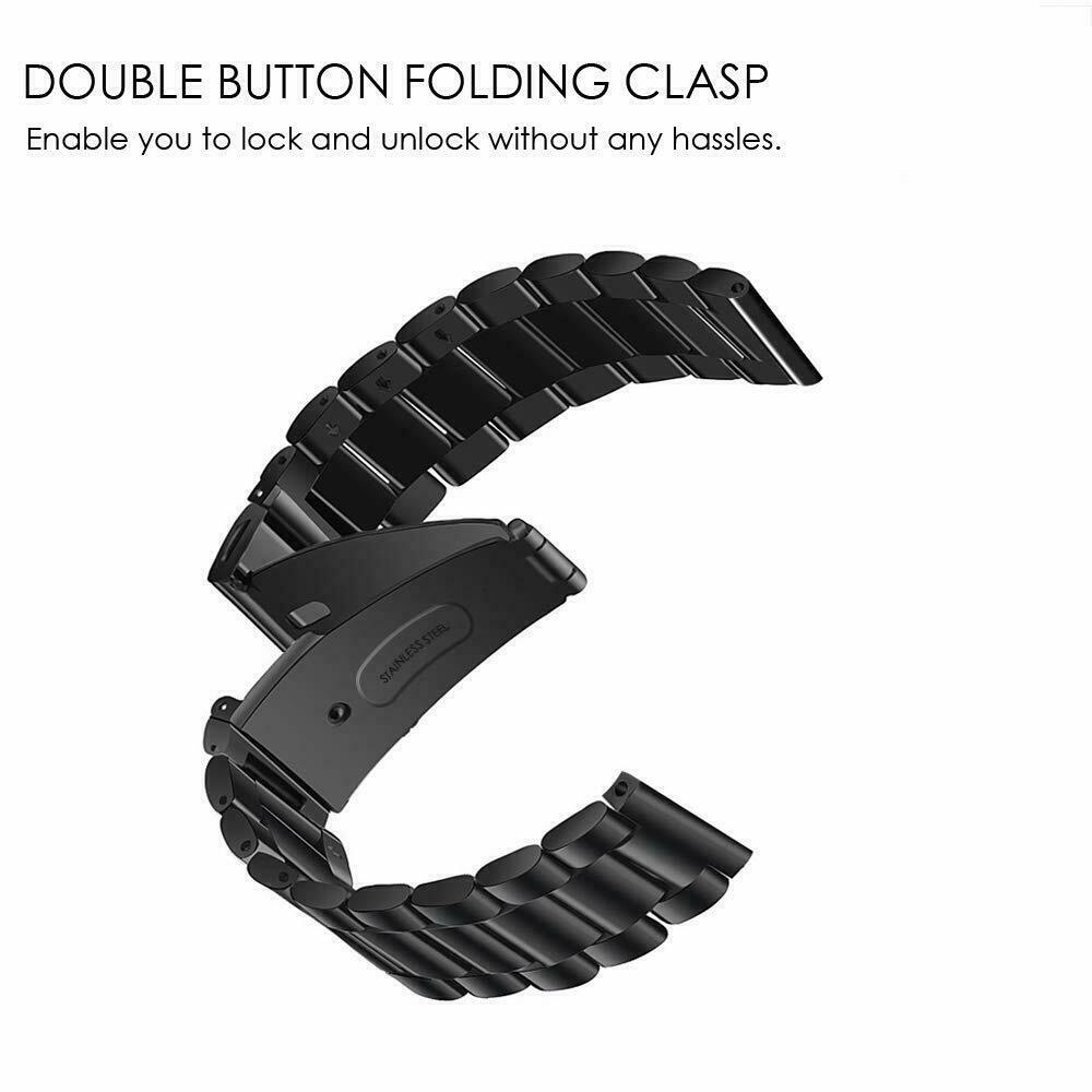 Stainless Steel Watch Band Strap For Samsung Galaxy Watch 3 41mm SM-R850/45mm