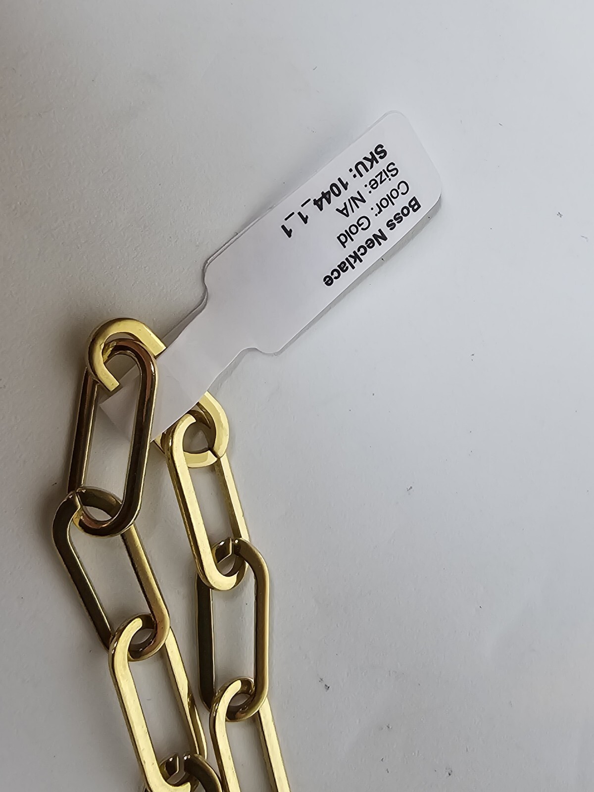 Hey Harper Gold Plated Paper Clip Chain Necklace Women’s 41cm-46cm