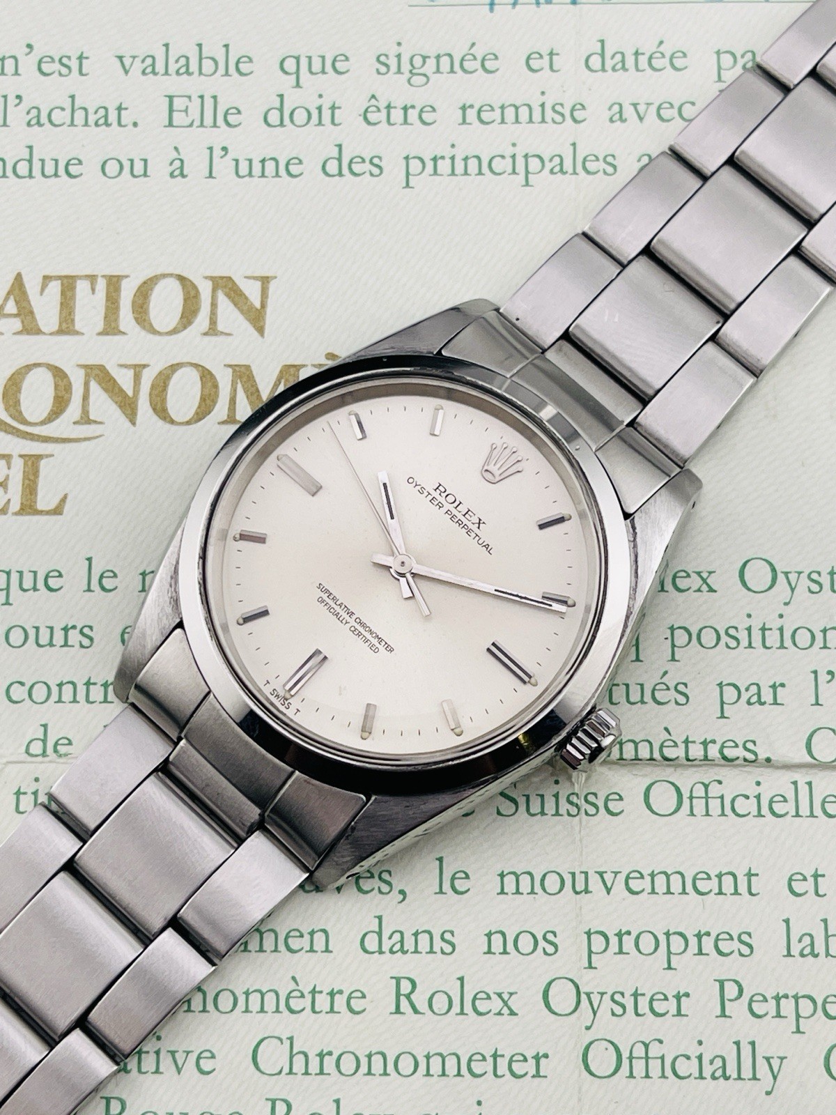 Rolex Oyster Perpetual ref. 1018 36mm Box & Papers