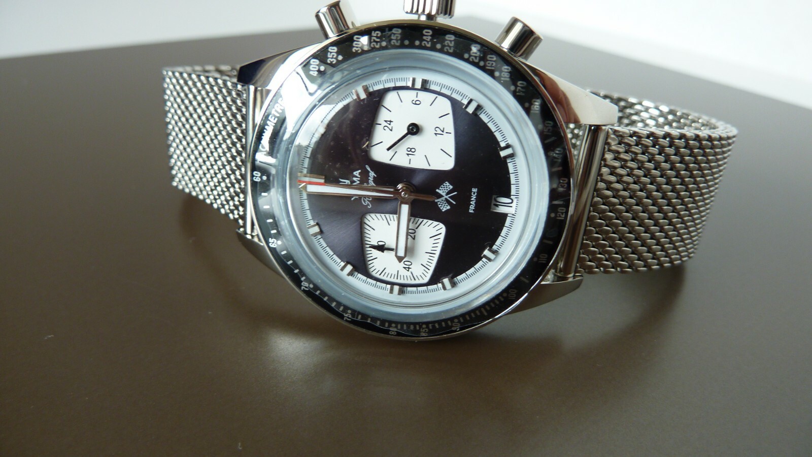Yema Rally Graf Reverse Panda Dial brand NEW