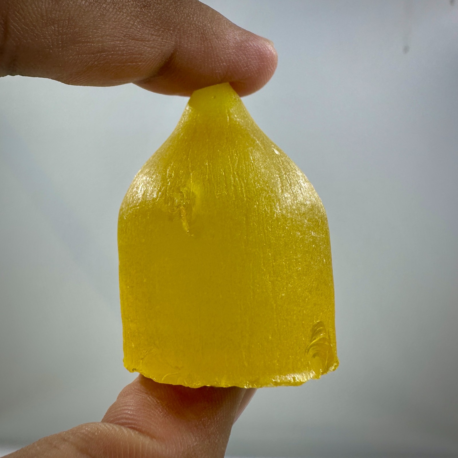 525 ct Yellow YAG ( Yttrium Aluminum Garnet ) ROUGH LAB CREATED