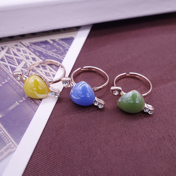 Wholesale 36pcs animal Adjustable ceramic alloy women Ring Wedding gifts Jewelry