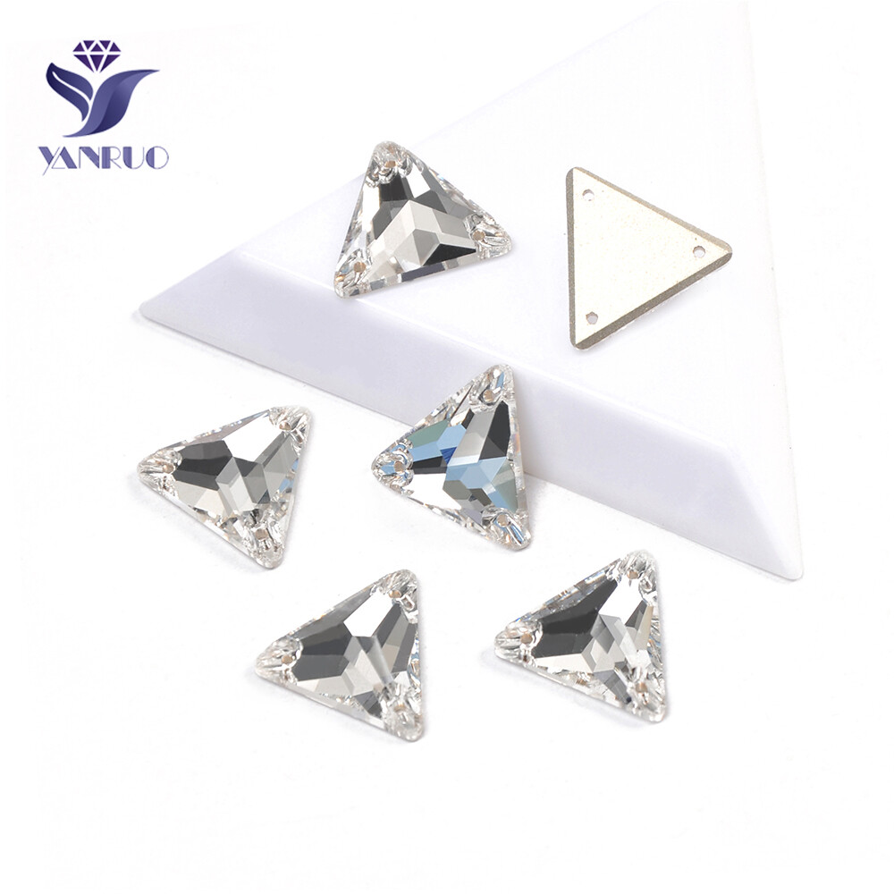 Crystal Clear Color Different Shape and Size Sew on Rhinestones DIY Sewing Beads