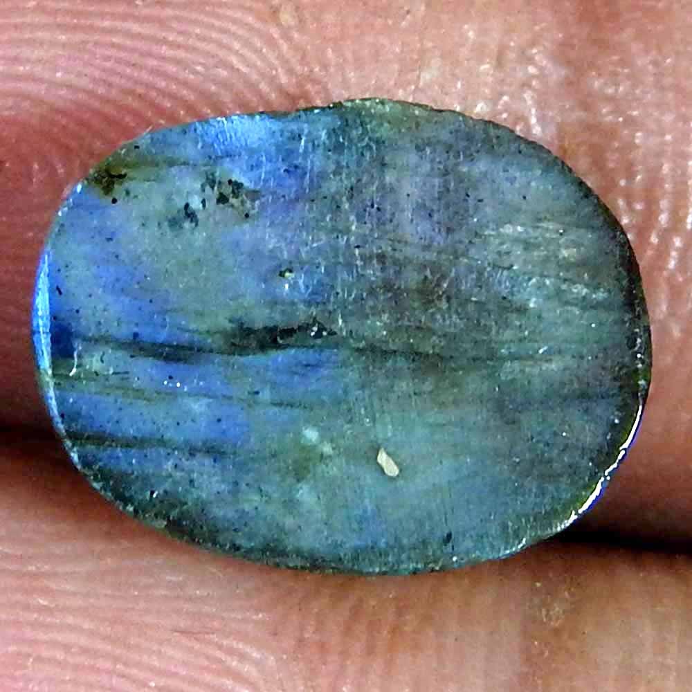 6.45Cts100%Natural Blue Cut Power Labradorite Oval Cabochon Loose Gemstone
