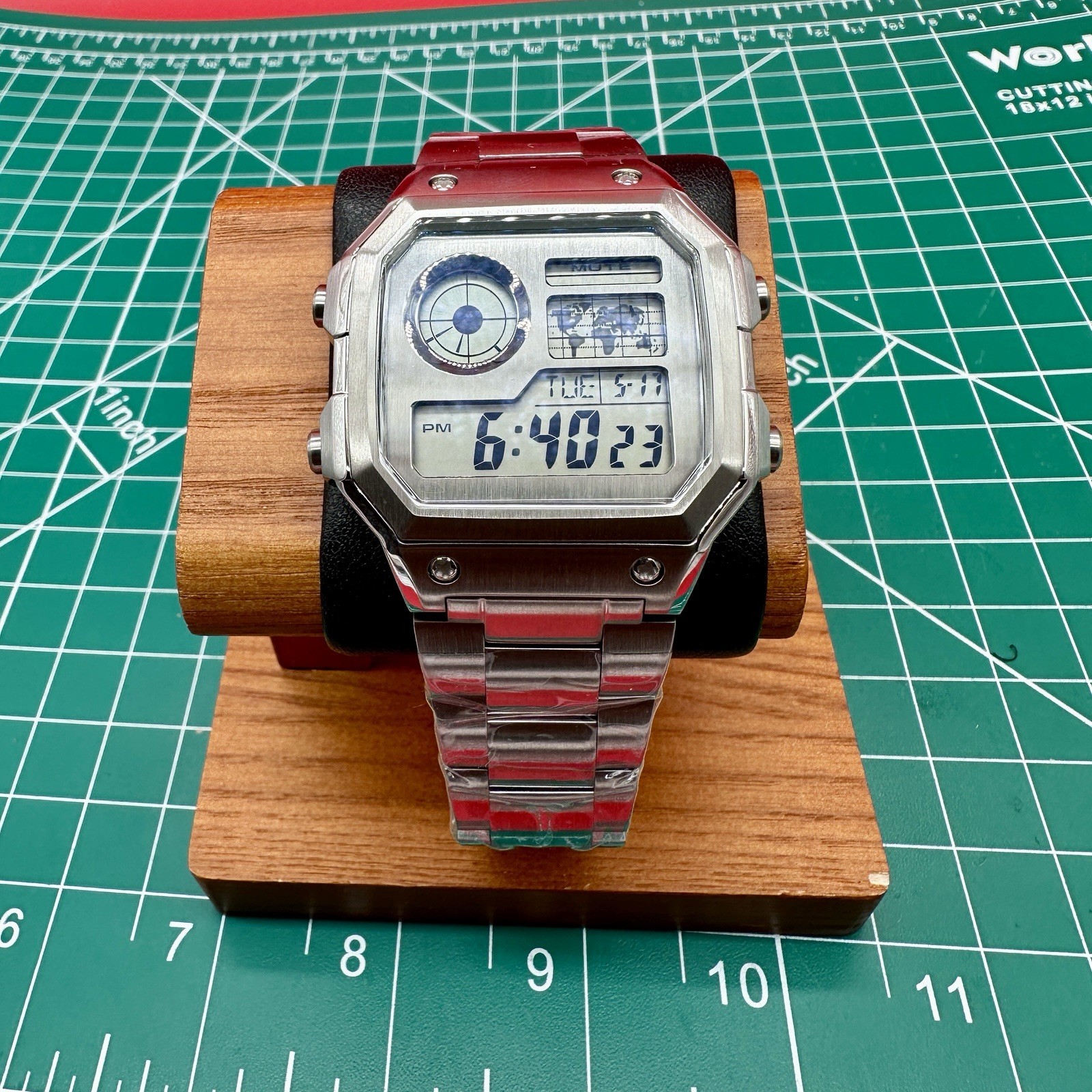 Custom Casio Royale | World Time | Stealth Metal Case Mod | AE1200WH | Sapphire