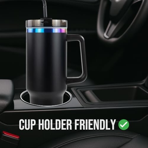 40 oz Powder Coated Traveler – Rainbow Plated 40 Ounces Black – Rainbow Plated