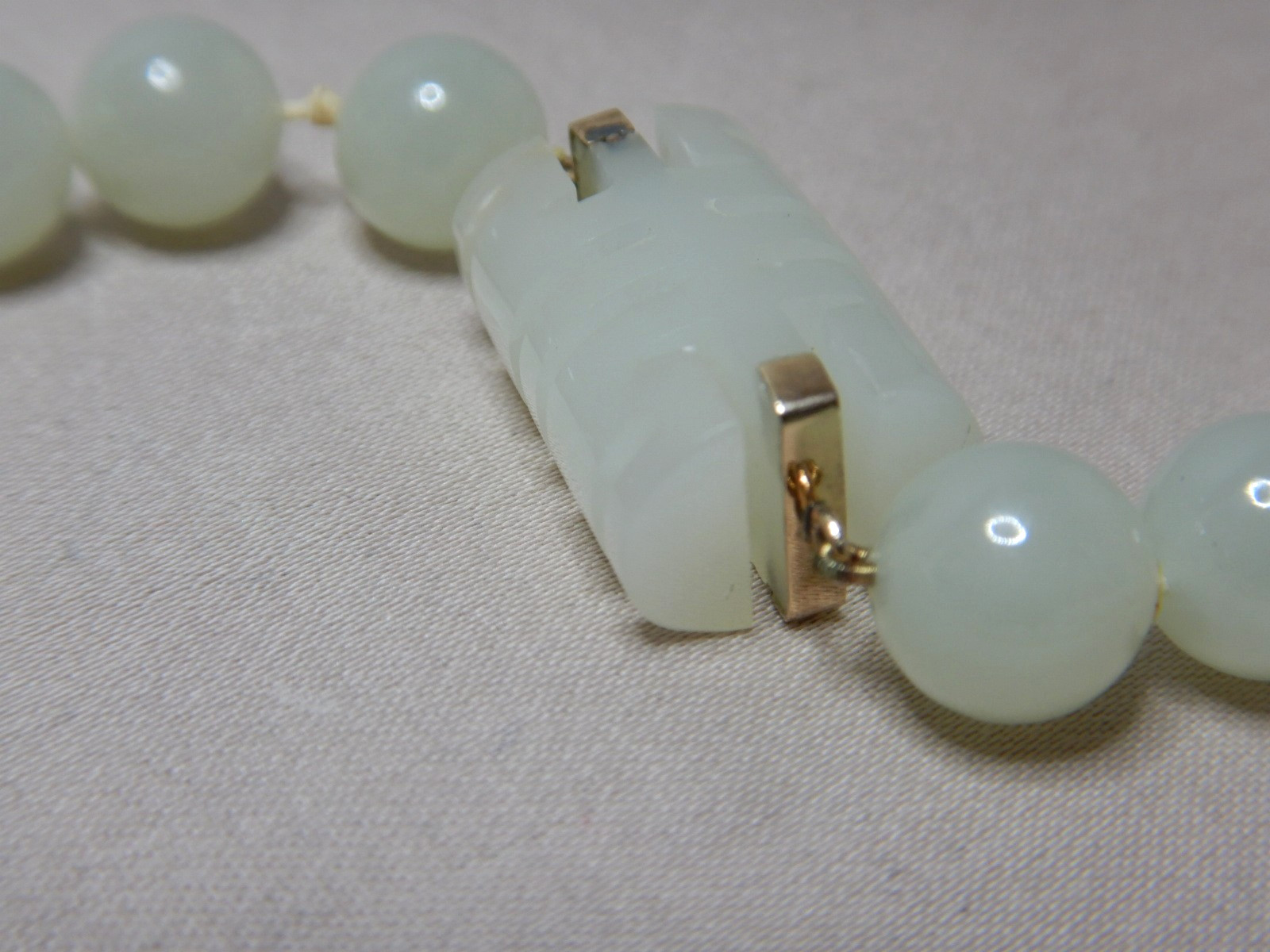 Vintage Jade Multi Pendant Beaded Double Strand Necklace