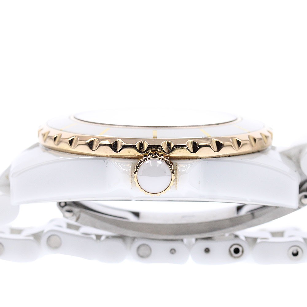 CHANEL J12 H2181 11P diamond PG bezel white Dial Quartz Ladies Watch_954058