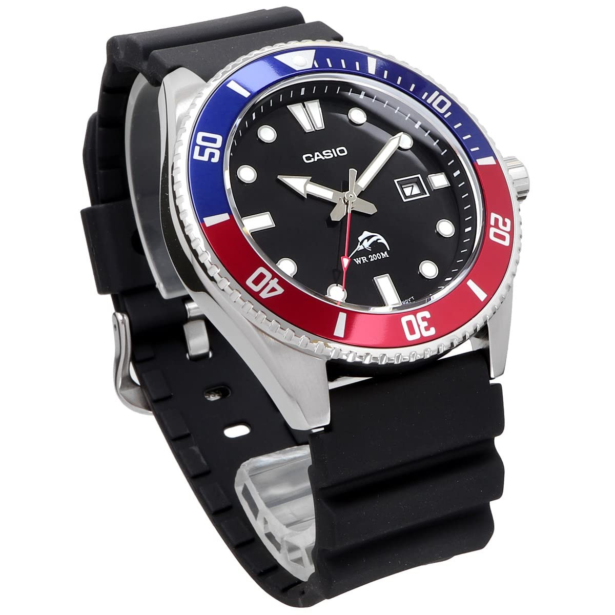 CASIO Diver Watch MDV-106B-1A2V Blue x Red Bezel Men’s