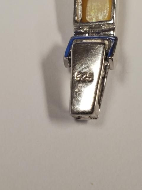 Sterling Silver 7.5″ Tennis Style Bracelet 13.0 Gr.