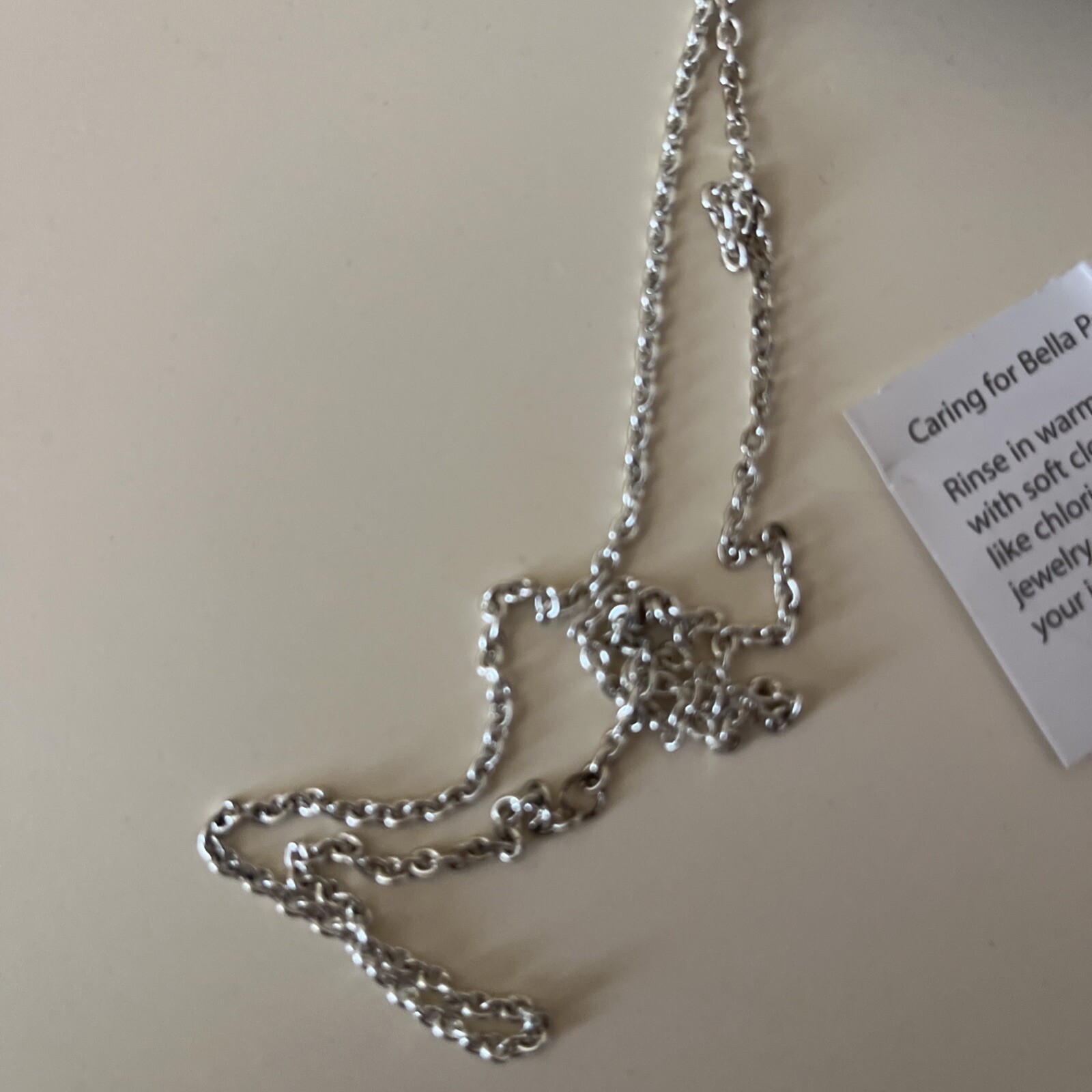 NIB~Bella Perlina Charm & Crystal Bead Earrings & Necklace Set Blue Beach 28″L