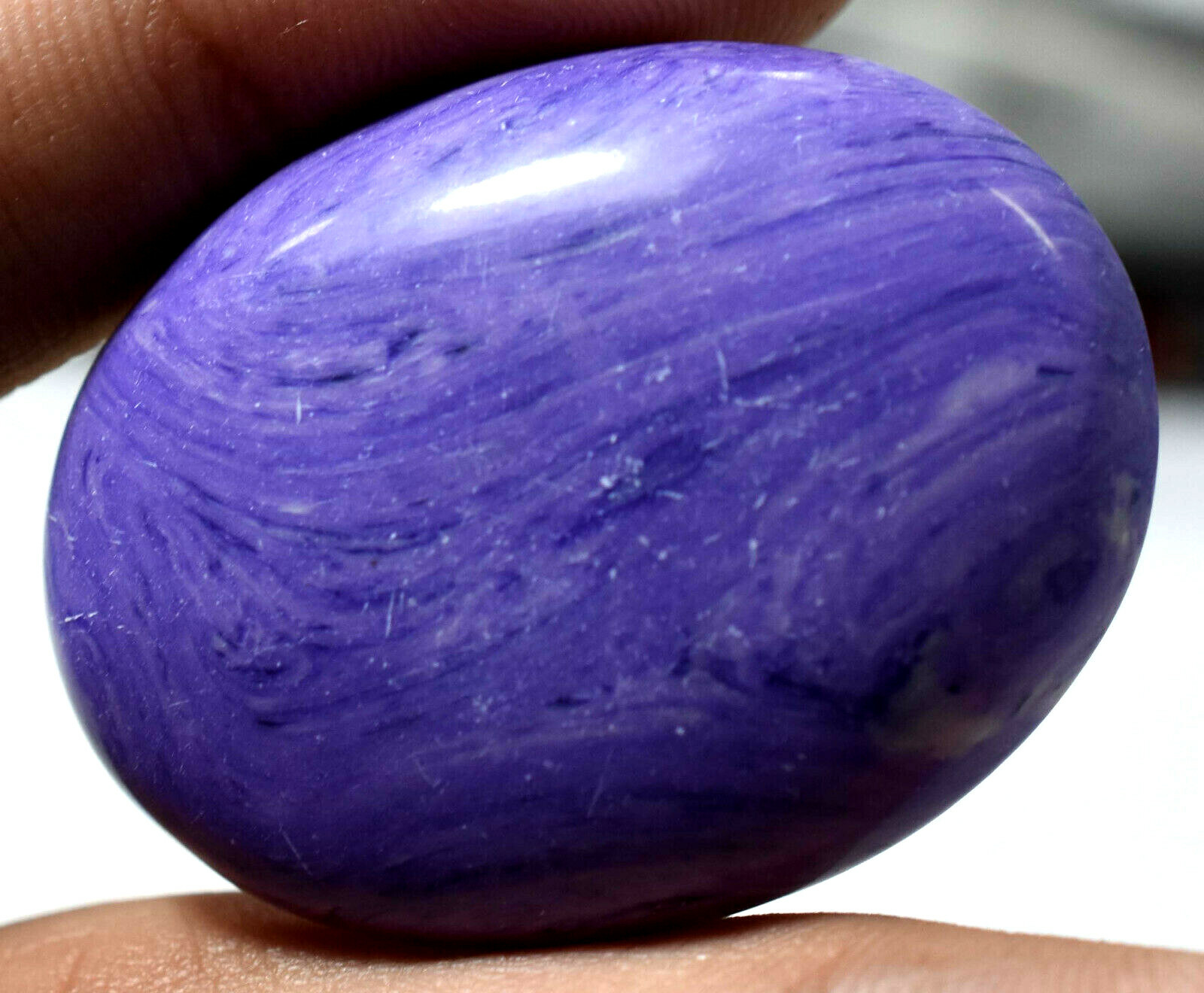 57.55 Ct Beautiful Natural Russian Charoite Cabochon AAA+ Quality Gemstone