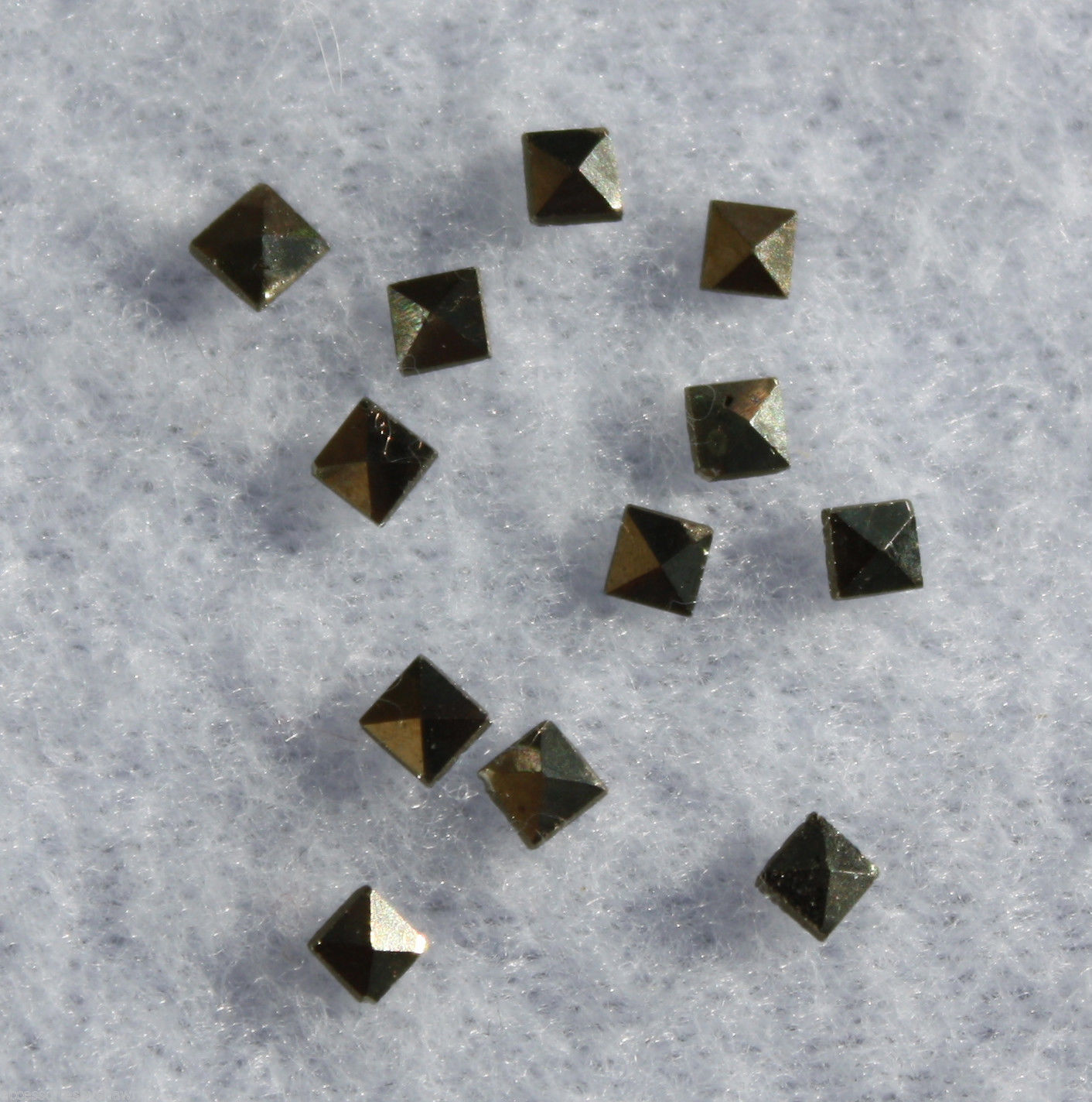 Natural Marcasite Square Cabochon 100 pcs Lot Loose Stones (1.2×1.2mm – 2x2mm)