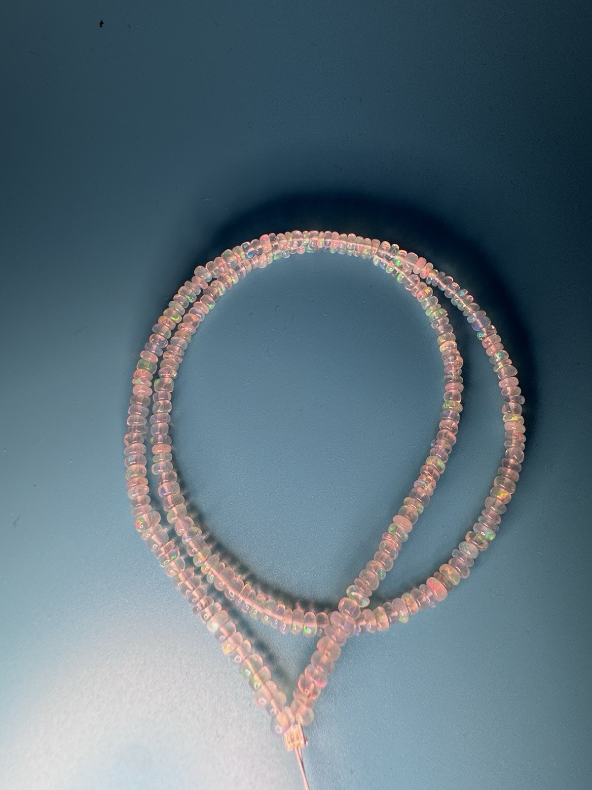 3.5 mm Ethiopia opal roundel Heishi 15in