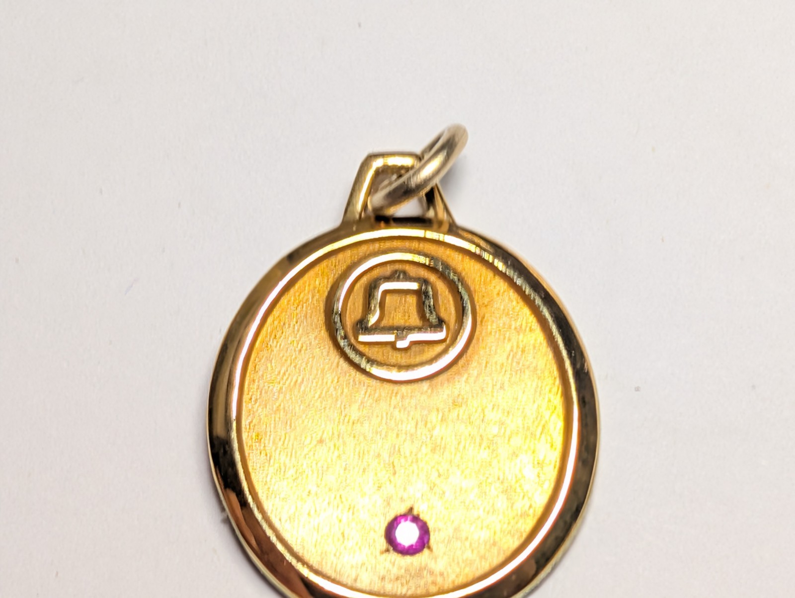 VINTAGE BELL SYSTEMS GOLD FILLED CHARM SIGNED LGB 1/5 10K WEIGHS 3.5 GRAMS