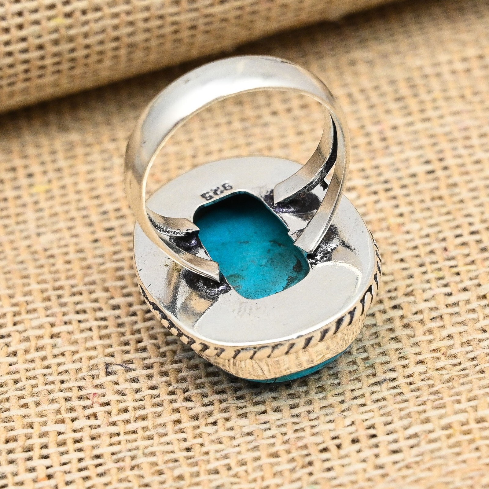 Sleeping Beauty Turquoise Gemstone Handmade 925 Sterling Silver Ring Jewelry