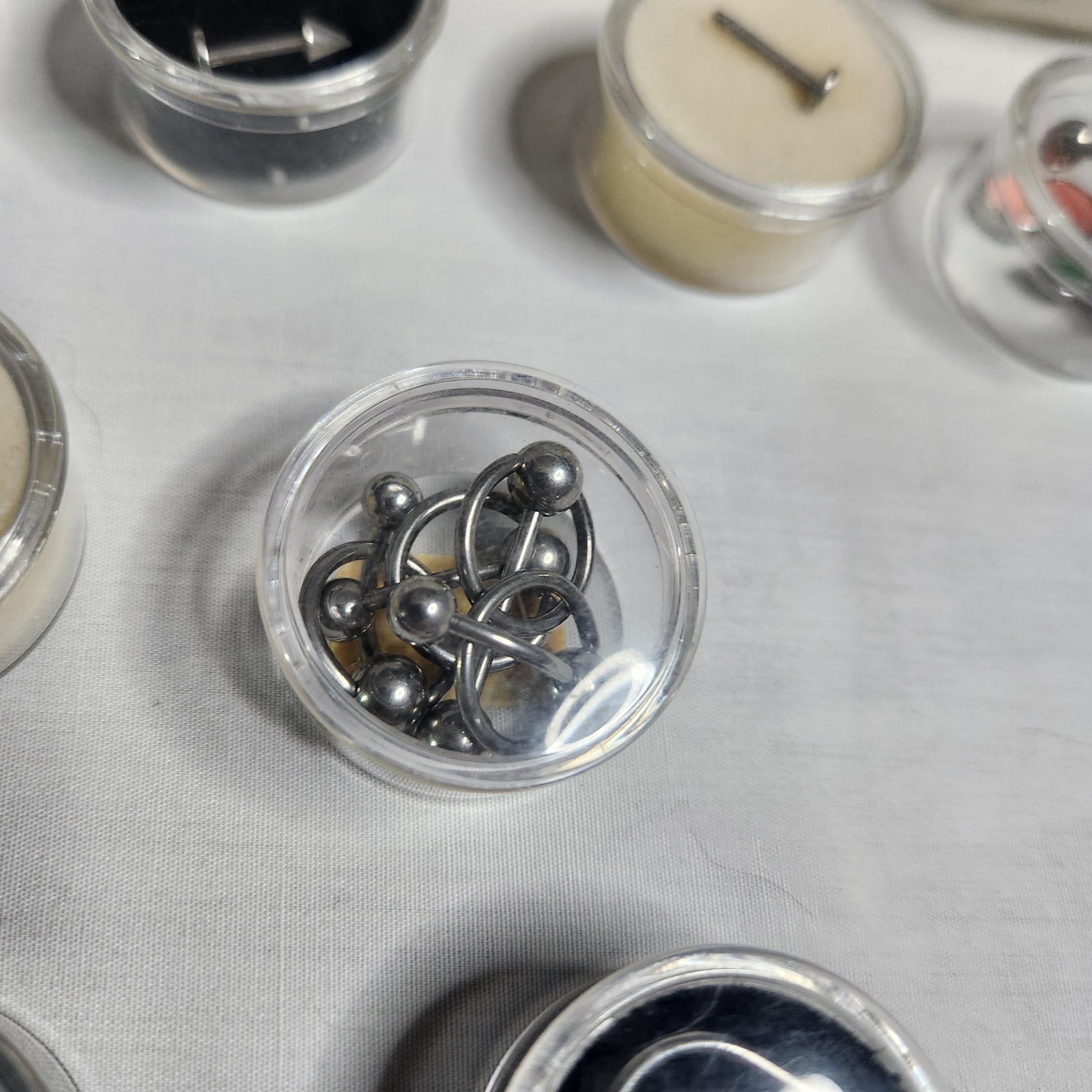 Vintage Body Jewelry Piercing HUGE Lot – Ear, Nose, Nipple, Lip Etc….