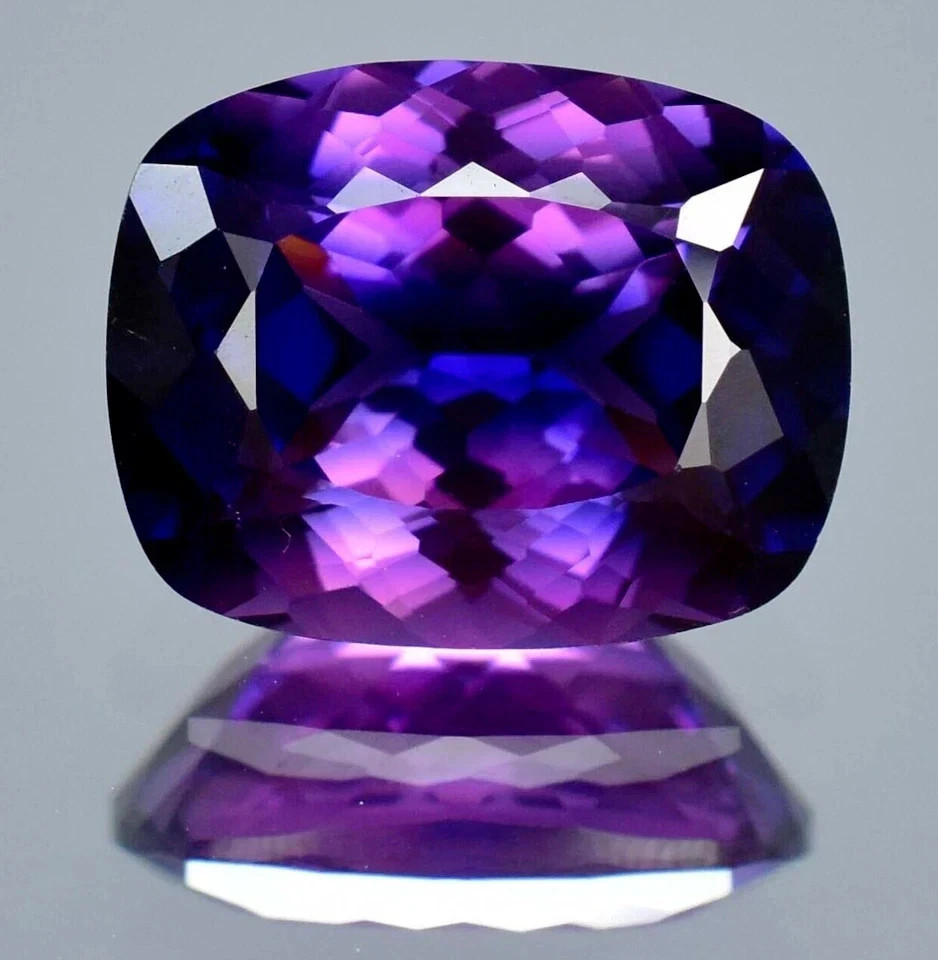 AAA 9.55 Ct Ravishing Natural Ceylon Purple Blue Sapphire Loose Cushion Gemstone