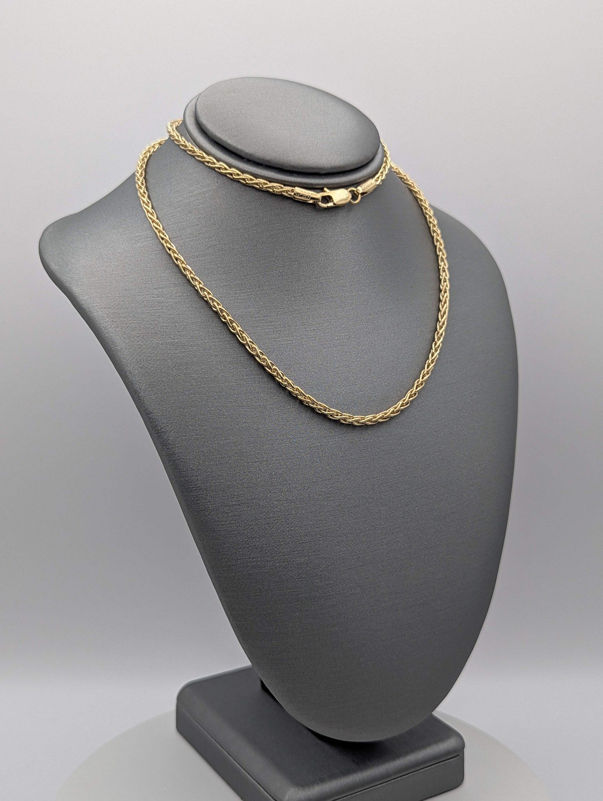 14K YG Solid Foxtail Link Chain