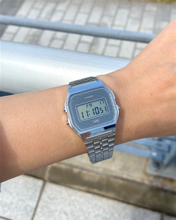 Casio A159WEVJ-7D Grey Digital Stainless Steel Classic Design Unisex Japan Watch