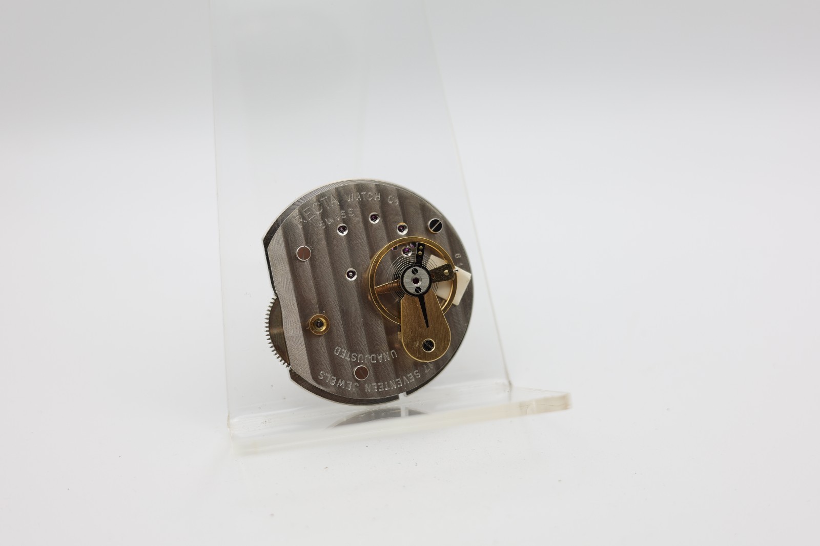 RECTA 17j NOS NEW OLD STOCK POCKET WATCH MOVEMENT CAL. BEM2A, 45.6mm (CE)