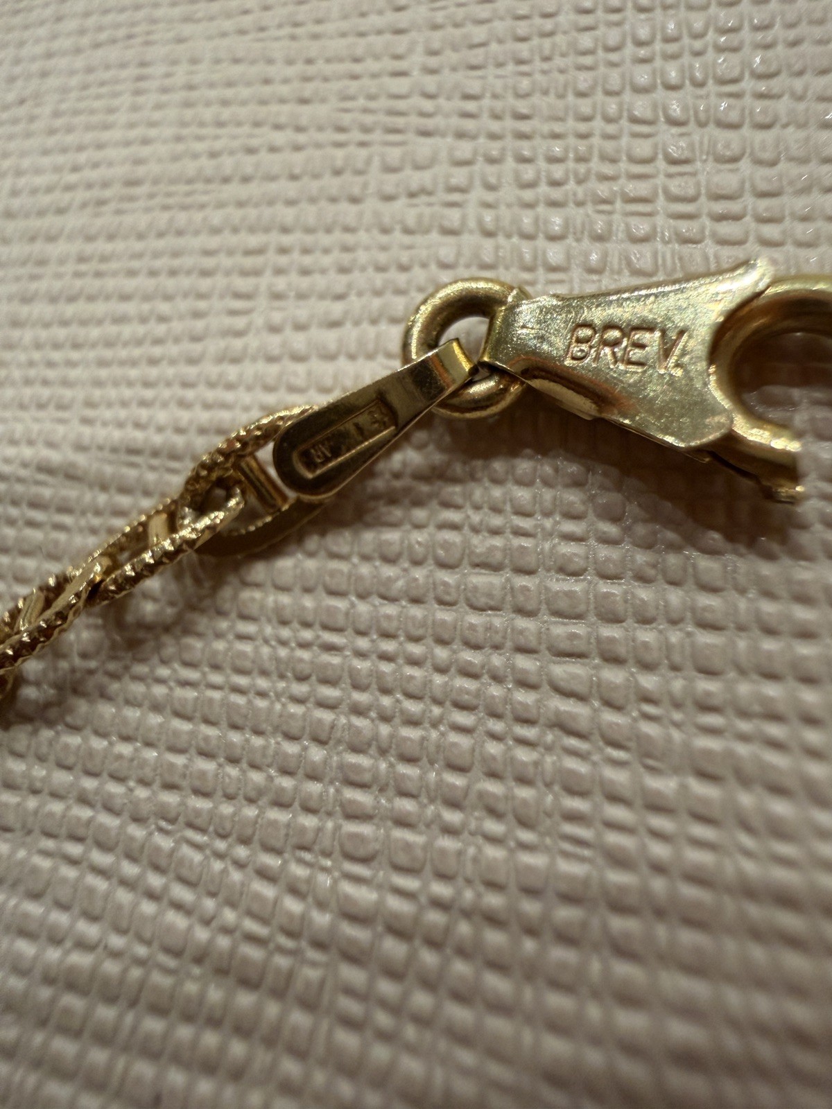 Vintage 14k Yellow Gold Unoaerre Mariner Anchor Link Bracelet (broken clasp)