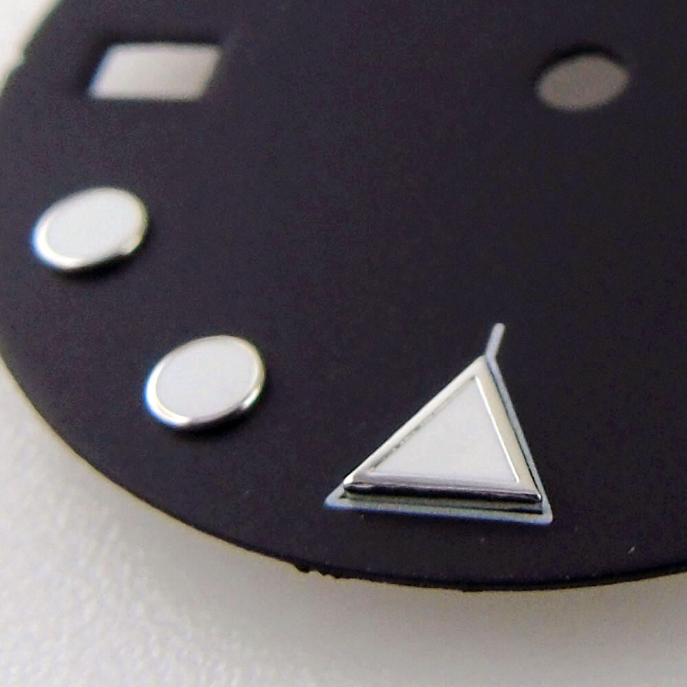 28.5mm Purple/Black Watch Dial Fit for NH35A Movement Crown at 3/3.8 o’clock
