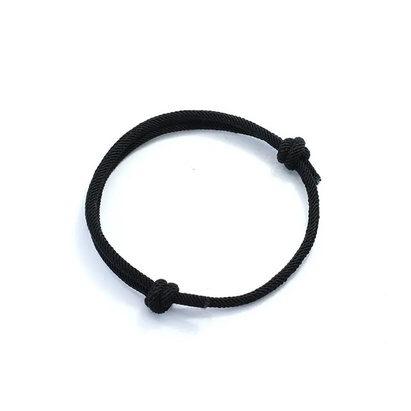 Handmade Adjustable Rope Bracelet Mens 4mm Thin String Bracelets