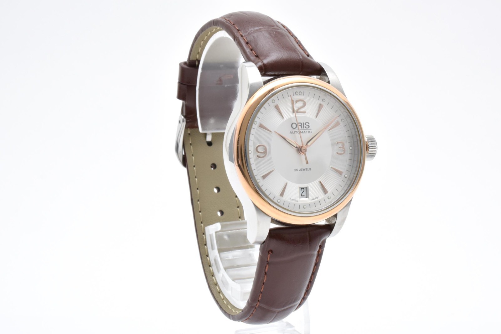 [NEAR MINT] ORIS Classic 7578 Gold Silver Date 36mm Men’s Automatic Watch JAPAN