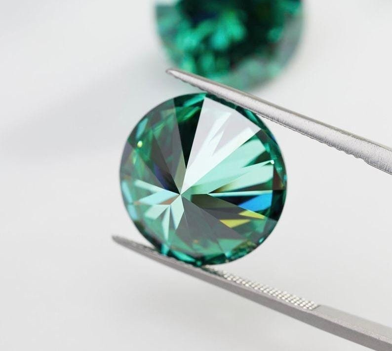 1 Ct Green Diamond Loose Round Cut VVS1 D Grade Gemstone +1 gift for solitare