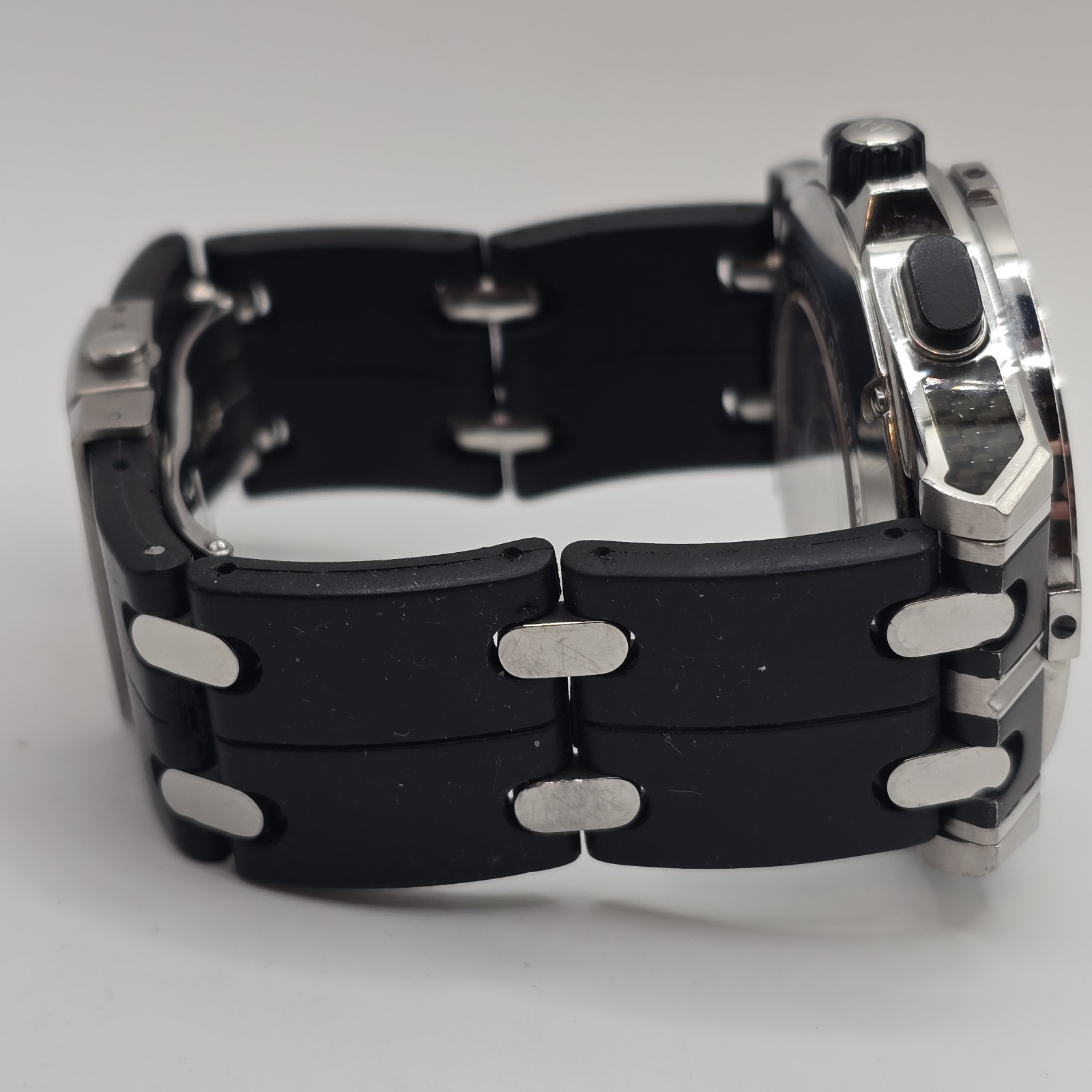 Pequignet Moorea Triomphe Automatic Chronograph Watch Carbon Fiber 44mm