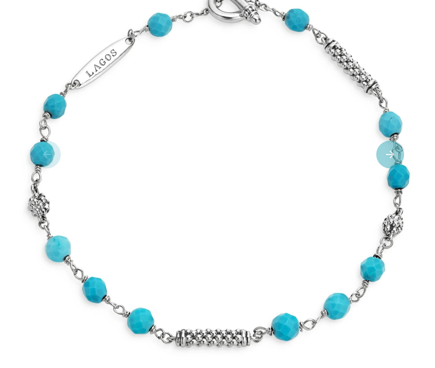 LAGOS Bold Caviar 7mm Rope Bracelet in Sterling Silver MEDIUM 7 NEW $650.00