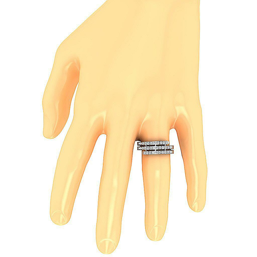 Right Hand Engagement Ring I1 G 0.90 Ct Round Diamond 14K Yellow Gold 7.80 mm
