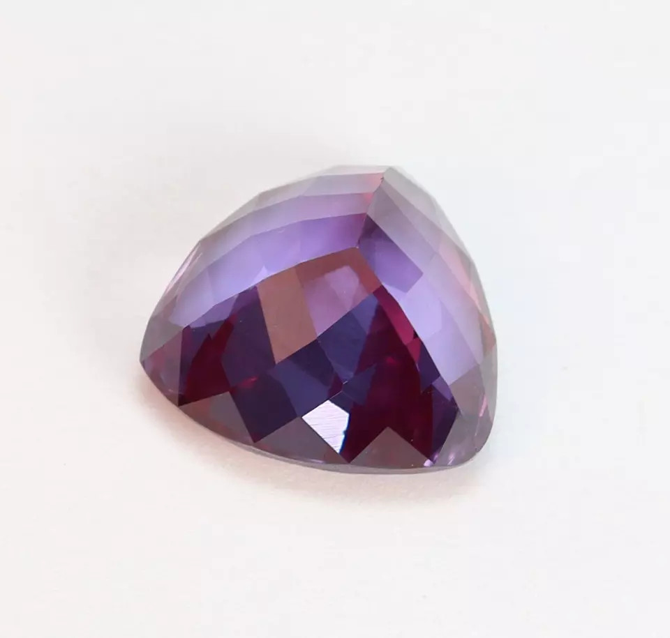18 CT+ Natural Flawless Montana Purple Pink Sapphire Trillion Cut Loose Gemstone