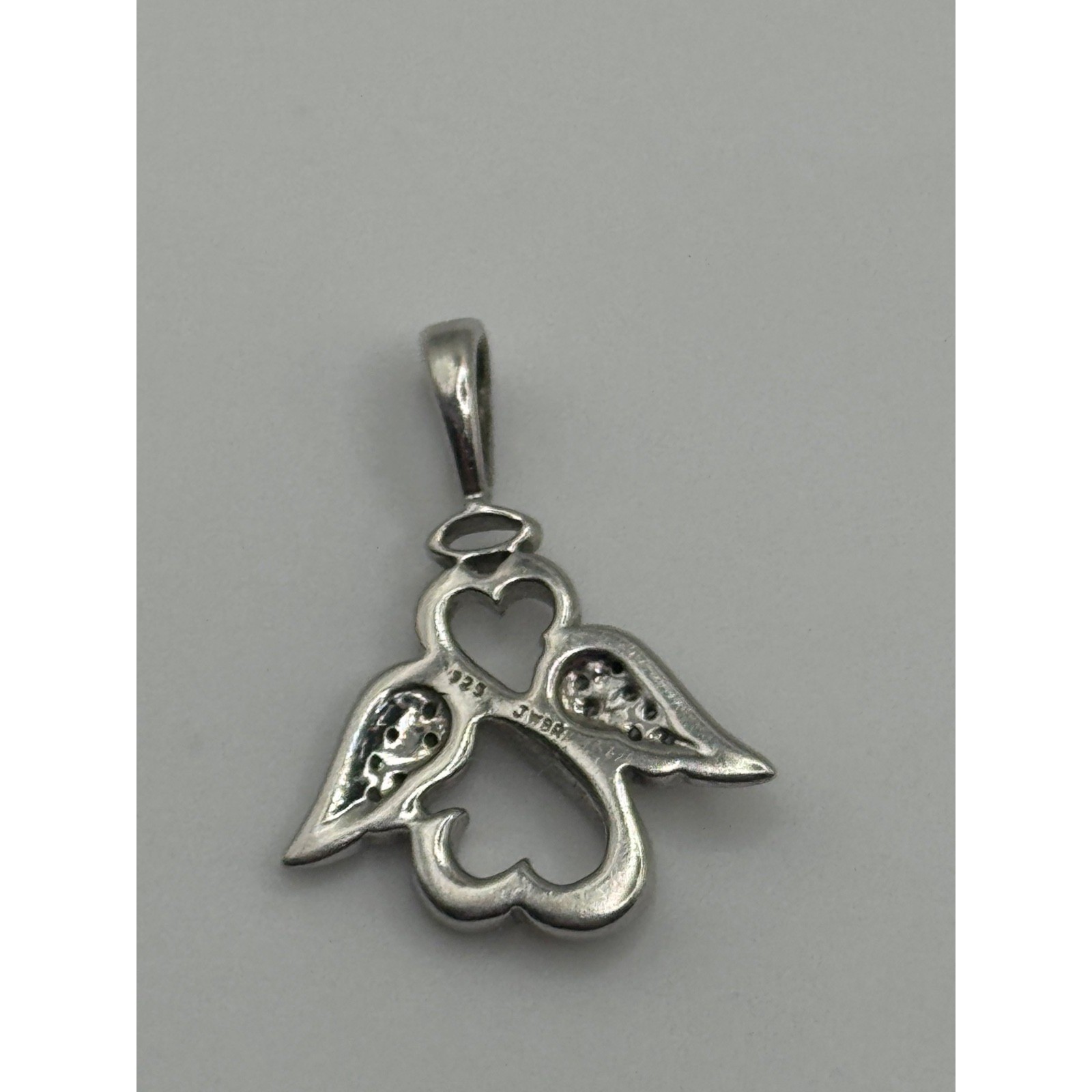 Jane Seymour Open Heart Angel Sterling Silver Pendant JWBR 925