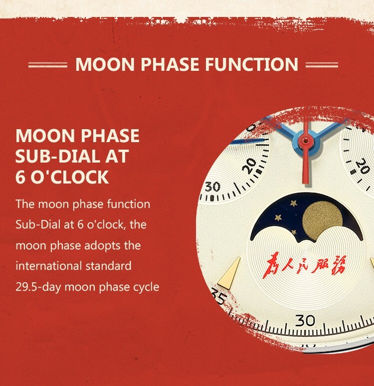 SEAKOSS Vintage Mechanical Watch with Seagull Movement: Moon Phase Chronograph
