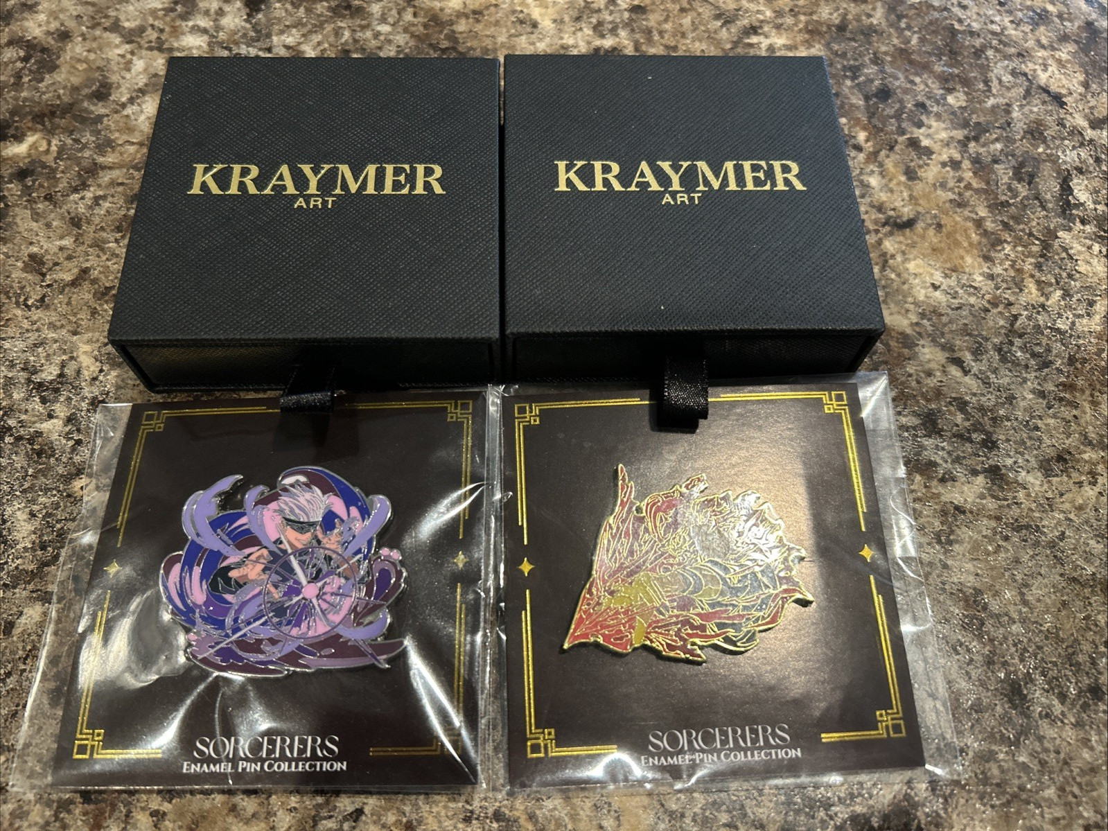 Gojo and Geto Kraymer Art Anime Necklace Collection