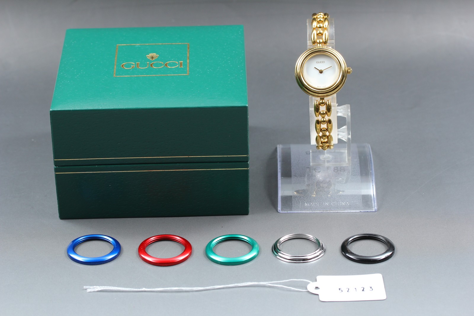 [Near MINT] Boxed GUCCI 11/12.2 Change Bezel 6 Colors Women’s Quartz Watch JAPAN