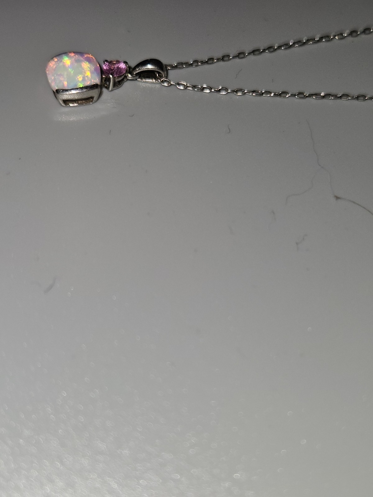 Kay Jewelers Opal Pink Sapphire Necklace