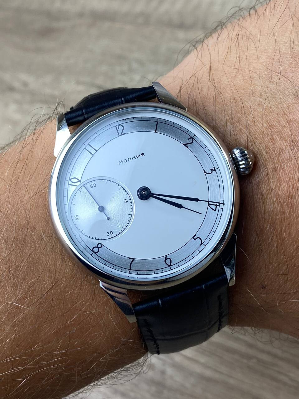 MARRIAGE Vintage WristWatch 3602 18J Classic Converted Pocket Watch USSR