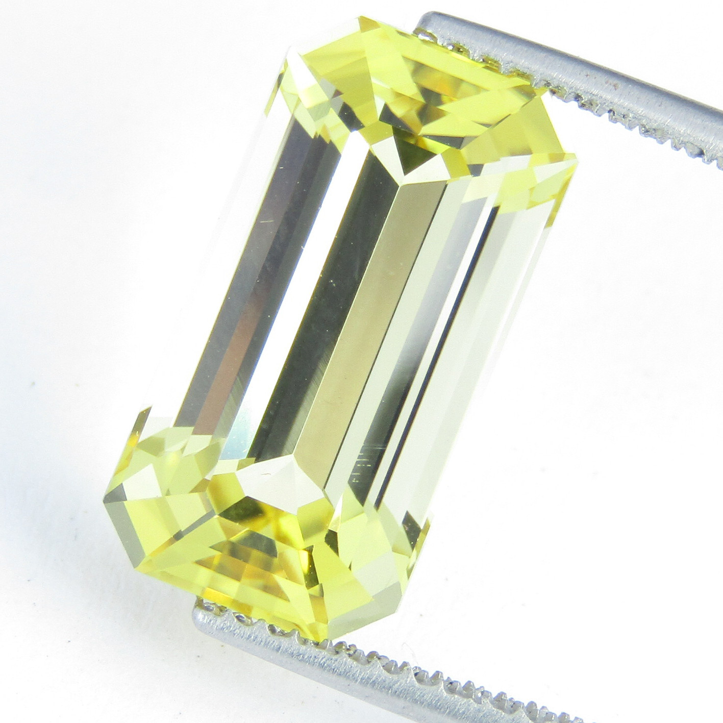 6.45Cts Glorious Natural Unheated Yellow Scapolite Emerald Shape Gemstone