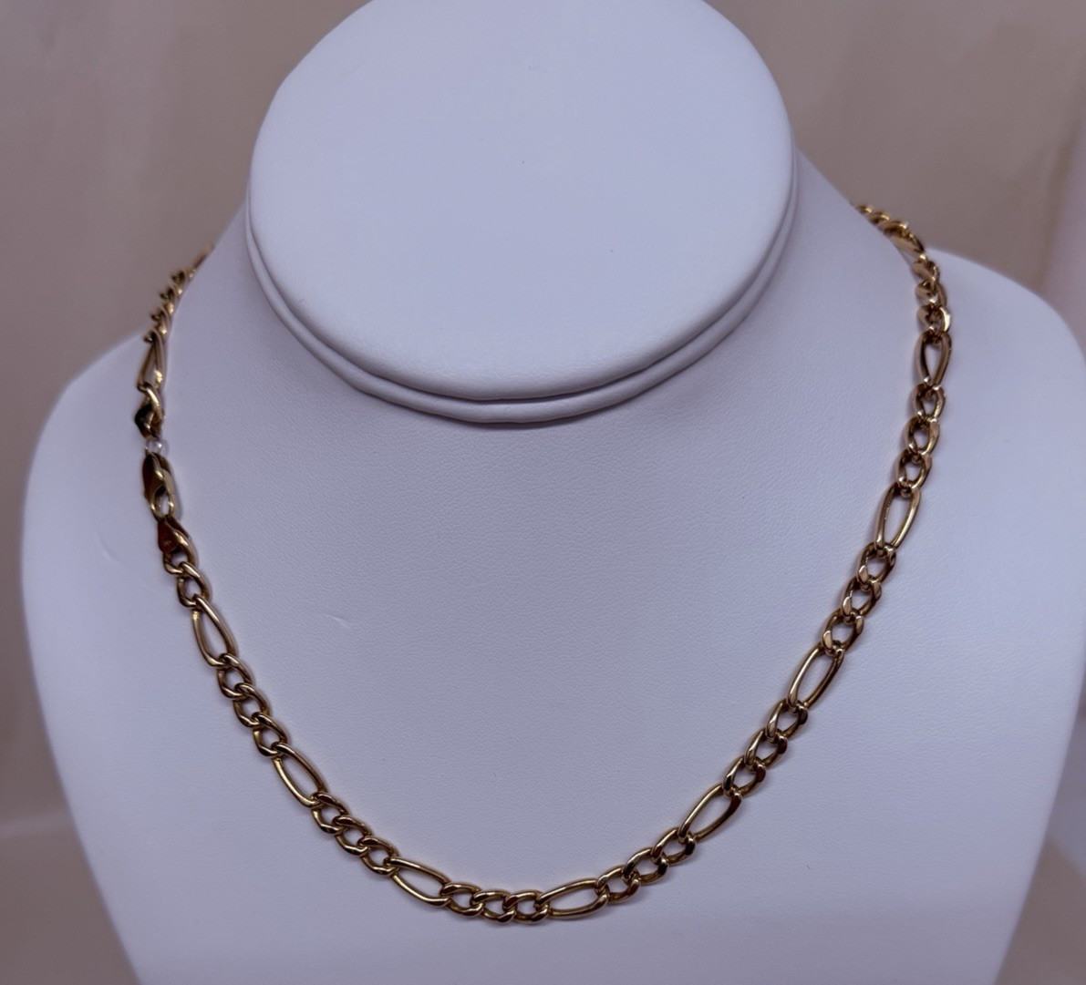 14kt Yellow Gold 20″ Figaro Chain Link Necklace 15.9g 5.7mm #1018574-1