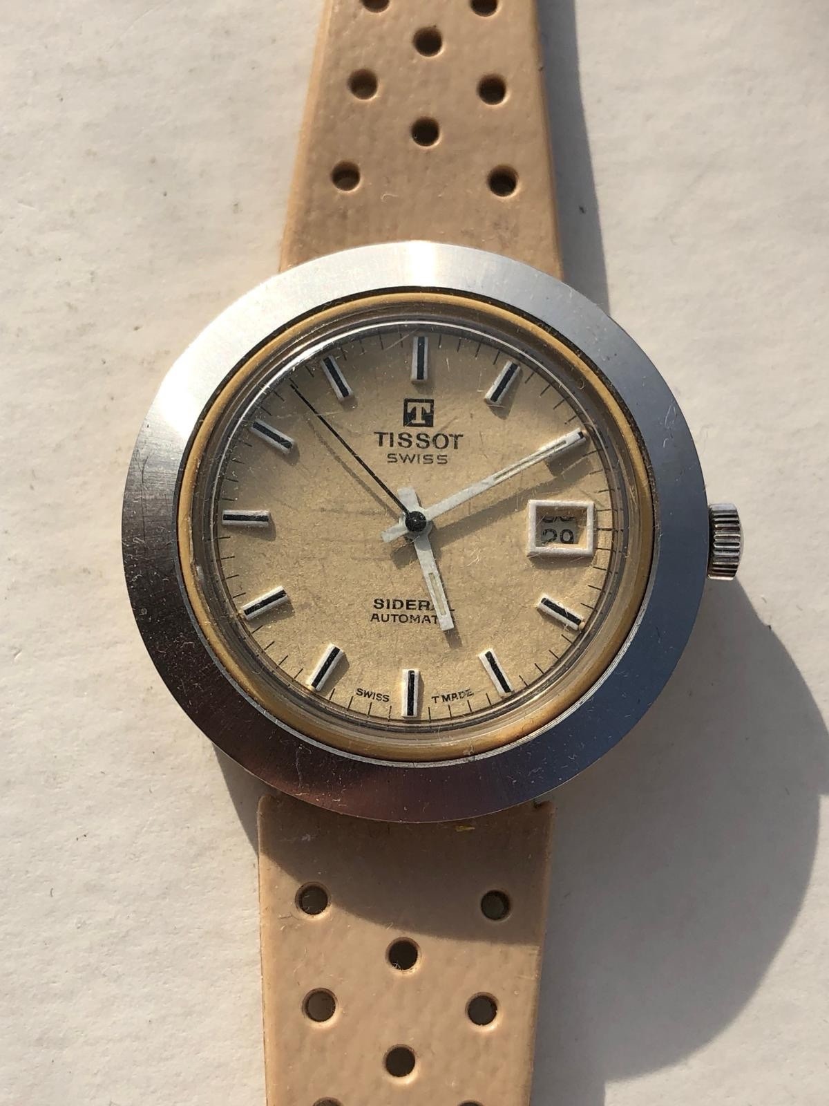 Tissot Sideral Automatic Not Working NOS For Parts Repair Vintage
