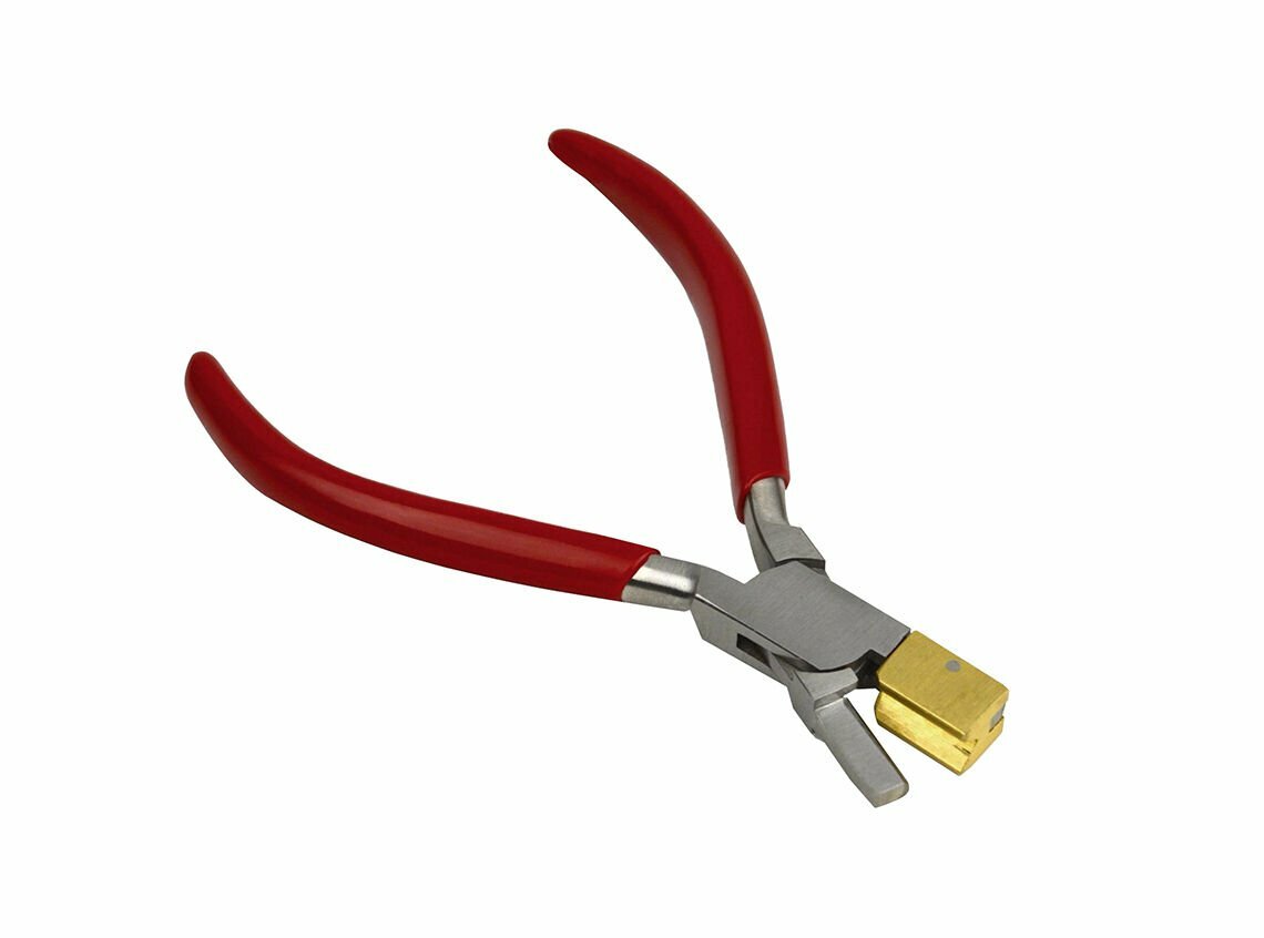 BOW-CLOSING PLIERS WITH BRASS JAWS 5″ PLIERS JEWELRY MAKING FORM SHAPE WIRE WORK