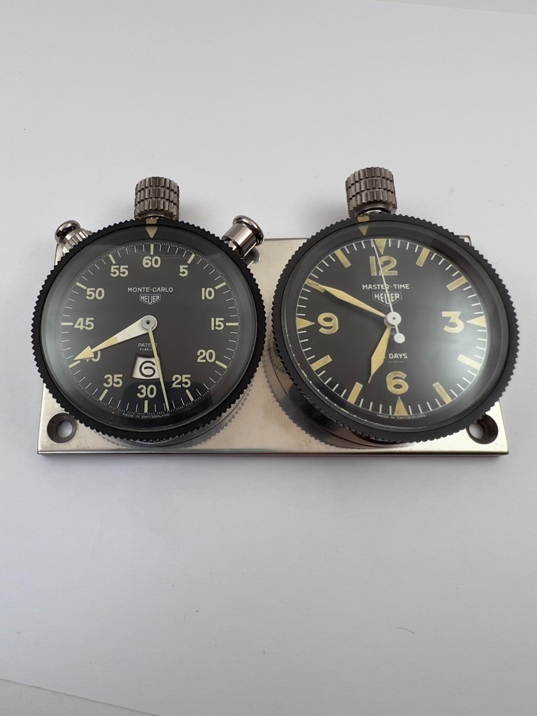 Heuer (Monte-Carlo Master-Time) Rally – Vintage Dashboard Chronograph Watch